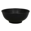 Pomax Vaisselle | Nyakim - Bol A Pates - Porcelaine - Dia 23 X H 9,5 Cm - Noir