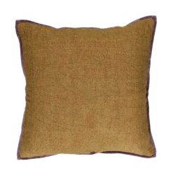 Pomax Coussins | Opposites - Coussin - Lin / Coton - L 45 X W 45 Cm - Camel