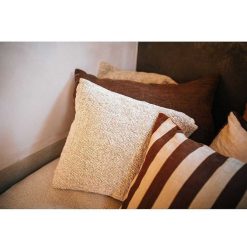 Pomax Coussins | Nogara - Coussin - Lin / Coton - L 50 X W 50 Cm - Naturel