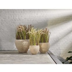 Pomax Plantes | Grass - Herbe Artificielle - Synthetique - Dia 11 X H 78 Cm - Beige