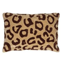 Pomax Coussins | Wildlife - Coussin - Coton / Lin - L 60 X W 40 Cm - Chocolat