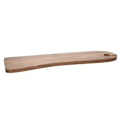 Pomax Planches A Decouper | Ontario - Planche A Decouper - Bois D'Acacia / Rotin - L 55,5 X W 18 X H 1,5 Cm - Naturel