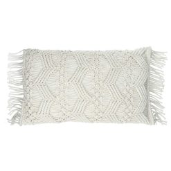 Pomax Coussins | Lisboa - Coussin - Coton - L 50 X W 30 Cm - Blanc