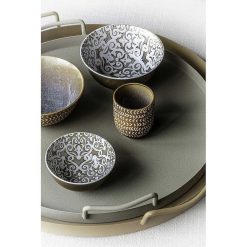 Pomax Vaisselle | Gazelle - Bol A Soupe - Porcelaine - Dia 15 X H 7 Cm - Bronze