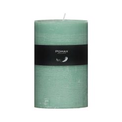 Pomax Bougies | Candle - Bougie - Cire De Paraffine - Dia 10 X H 15 Cm - Aqua Clair