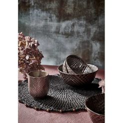 Pomax Vaisselle | Estro - Bol A Cereales - Porcelaine - Dia 12 X H 6 Cm - Bronze