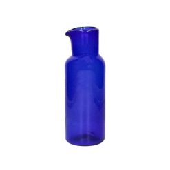 Pomax Carafes | Vico - Carafe - Verre - Dia 8,5 X H 24,5 Cm - Bleu