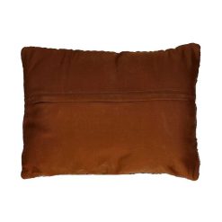 Pomax Coussins | Raw - Coussin - Cuir Recycle / Tissues Recyclees - L 60 X W 40 Cm - Cognac