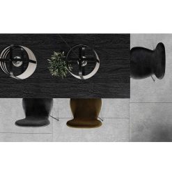 Pomax Tables | Ohio - Table A Diner - Bois De Mangier / Metal - L 185 X W 86 X H 76 Cm - Noir