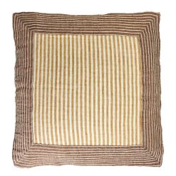 Pomax Coussins | Saint-Tropez - Coussin - Lin / Coton - L 60 X W 60 Cm - Rouille