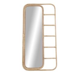 Pomax Miroirs | Samuel - Miroir - Rotin - L 85 X W 4 X H 180 Cm - Naturel