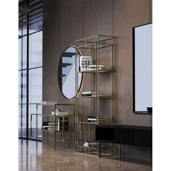 Pomax Miroirs | Palace - Miroir - Metal - Dia 90 X H 3 Cm - Noir