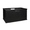 Pomax Concepts Modulaires | Shadow - Panier - Bambou / Bois - L 56 X W 29,5 X H 27 Cm - Noir