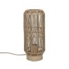 Pomax Lampes De Table | Casita - Lampe De Table - Corde / Metal - Dia 13,5 X H 31 Cm - Naturel