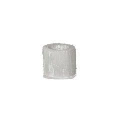 Pomax Photophores / T-Lights | Selena - Photophore - Selenite - Dia 6 X H 5 Cm - Blanc