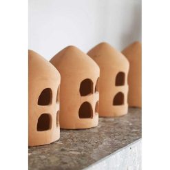 Pomax Objets De Decoration | Panteli - Objet Deco - Terracotta - L 7,5 X W 7 X H 12 Cm - Terracotta