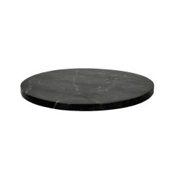 Pomax Concepts Modulaires | Carrara - Dessus De Table - Marbre - Dia 45 X H 1,5 Cm - Noir