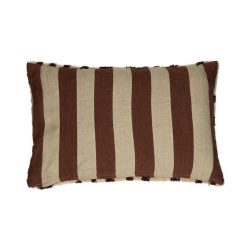 Pomax Coussins | Wildlife - Coussin - Coton / Lin - L 50 X W 30 Cm - Brun Fonce