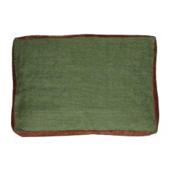 Pomax Coussins | Borders - Coussin - Lin / Velours - L 60 X W 40 Cm - Vert