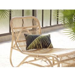 Pomax Canapes | Kim - Chaise-Longue - Rotin - L 66 X W 118 X H 77 Cm - Naturel