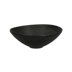 Pomax Saladiers / Plats A Servir | Chrom - Bol A Soupe - Gres - Dia 20 X H 6,5 Cm - Noir