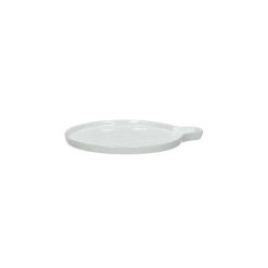 Pomax Vaisselle | Porcelino White - Assiette Cuillere - Porcelaine - Dia 13 X H 2,2 Cm - Blanc