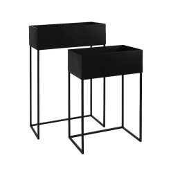 Pomax Concepts Modulaires | Eszential - Recipient - Metal - L 50,4 X W 30,4 X H 18 Cm - Noir