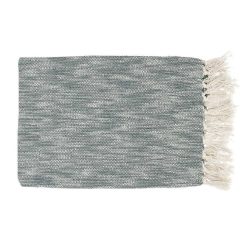 Pomax Plaids | Reveries - Plaid - Coton - L 170 X W 130 Cm - Vert Foret