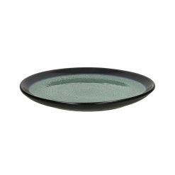 Pomax Vaisselle | Mirha Esmeralda - Assiette A Dessert - Gres - Dia 21,5 X H 2,1 Cm - Vert