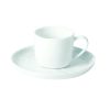 Pomax Vaisselle | Porcelino White - Tasse & Soucoupe - Porcelaine - Dia 14 X H 6 Cm