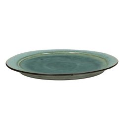 Pomax Vaisselle | Kimo - Assiette Plate - Gres - Dia 27 Cm - Aqua