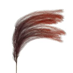 Pomax Fleurs | Plum'O - Plume Artificielle Degrade - Synthetique / Metal - H 106 Cm - Corail