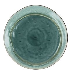 Pomax Vaisselle | Kimo - Assiette Plate - Gres - Dia 27 Cm - Aqua