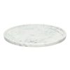 Pomax Bols & Paniers | Marmar - Plat - Marbre - Dia 30 X H 1,5 Cm - Blanc