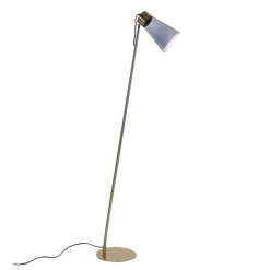 Pomax Lampadaires | Sophie - Lampadaire - Metal / Verre - Dia 25,5 X H 144 Cm - Fume