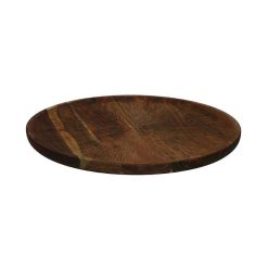 Pomax Plateaux | Carvy - Plateau - Bois D'Acacia - Dia 46 X H 2,5 Cm - Rouille