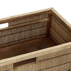 Pomax Concepts Modulaires | Shadow - Panier - Bambou / Bois - L 56 X W 29,5 X H 27 Cm - Naturel