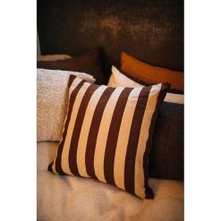 Pomax Coussins | Wildlife - Coussin - Lin / Coton - L 60 X W 60 Cm - Chocolat