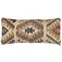 Pomax Coussins | Isis - Coussin Lombaire - Coton / Chanvre - L 80 X W 35 Cm - Multicolore