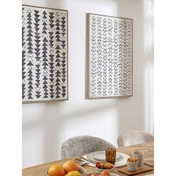 Pomax Tableau / Deco Murale | Desorde - Toile Avec Cadre - Canvas / Bois - L 83 X W 4 X H 123 Cm - Naturel/Noir