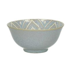 Pomax Vaisselle | Gazelle - Bol A Soupe - Porcelaine - Dia 15 X H 7 Cm - Gris Bleu