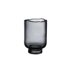 Pomax Photophores / T-Lights | Rozanna - Photophore - Verre - Dia 11 X H 16 Cm - Fume