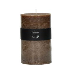 Pomax Bougies | Candle - Bougie - Cire De Paraffine - Dia 10 X H 15 Cm - Noisette