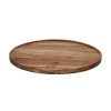 Pomax Plateaux | Manhattan - Plat - Bois D'Acacia - Dia 45 X H 1,8 Cm - Naturel