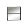 Pomax Miroirs | Palace - Miroir 4 Parties - Metal - L 80 X W 3,5 X H 80 Cm - Noir