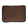 Pomax Coussins | Borders - Coussin - Lin / Velours - L 60 X W 40 Cm - Chocolat