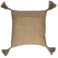 Pomax Coussins | Aida - Coussin - Coton / Jute - L 45 X W 45 Cm - Orange