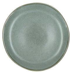 Pomax Vaisselle | Neboa - Assiette Plate - Gres - Dia 26,8 X H 2,5 Cm - Gris Bleu