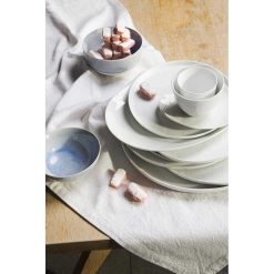 Pomax Vaisselle | Porcelino White - Assiette A Pain - Ovale - Porcelaine - L 16 X W 13 X H 1 Cm - Blanc