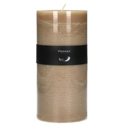 Pomax Bougies | Candle - Bougie - Cire De Paraffine - Dia 10 X H 20 Cm - Miel